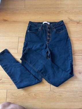Women's Navy High-Rise Skinny Jeans